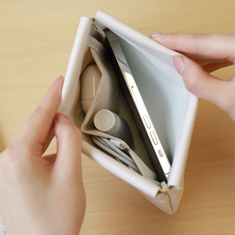 Letter Mini Self-closing Coin Purse Spring Bag Small Sunglasses Bag Holder  Outdoor
