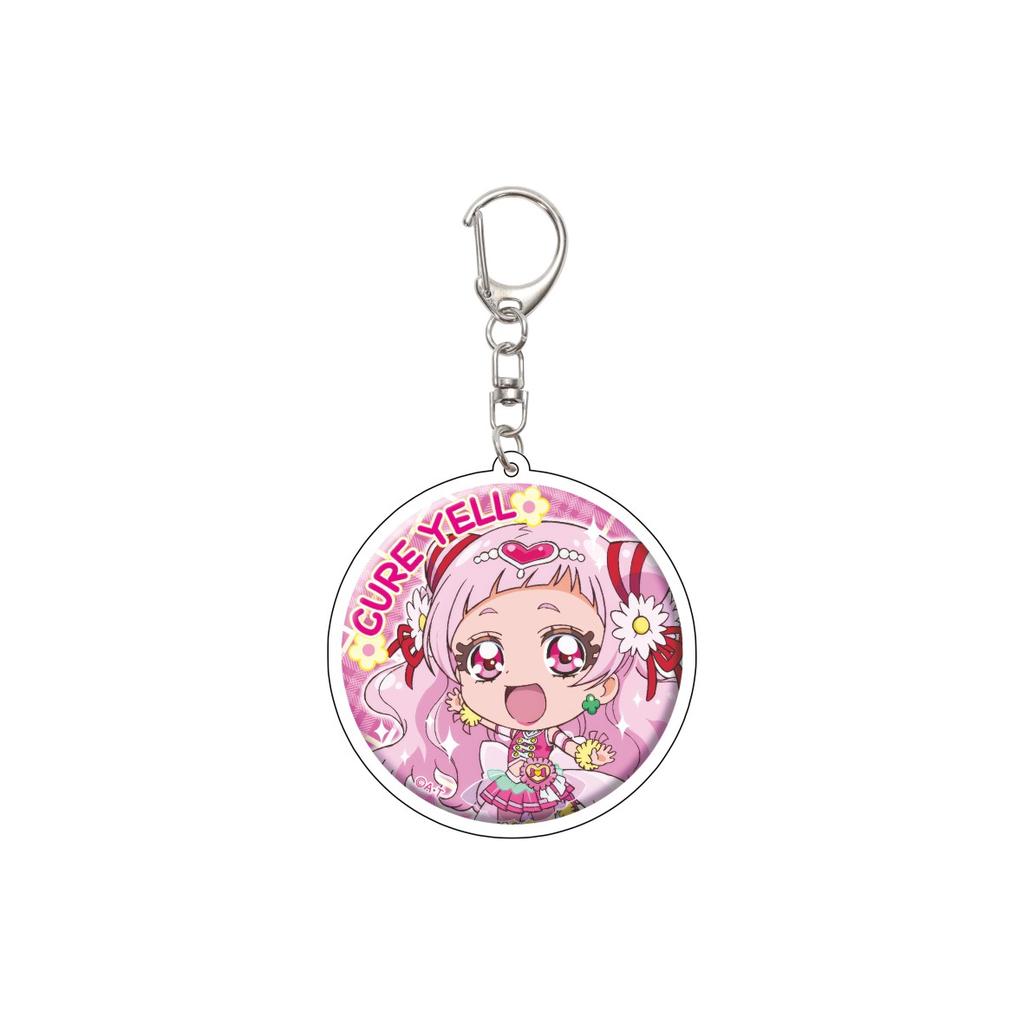 55MM Anime Pretty Cure Keychain Natsuki Rin/Kasugano Urara/Akimoto Komachi  Key Chain Acrylic Model Plate Christmas Gifts