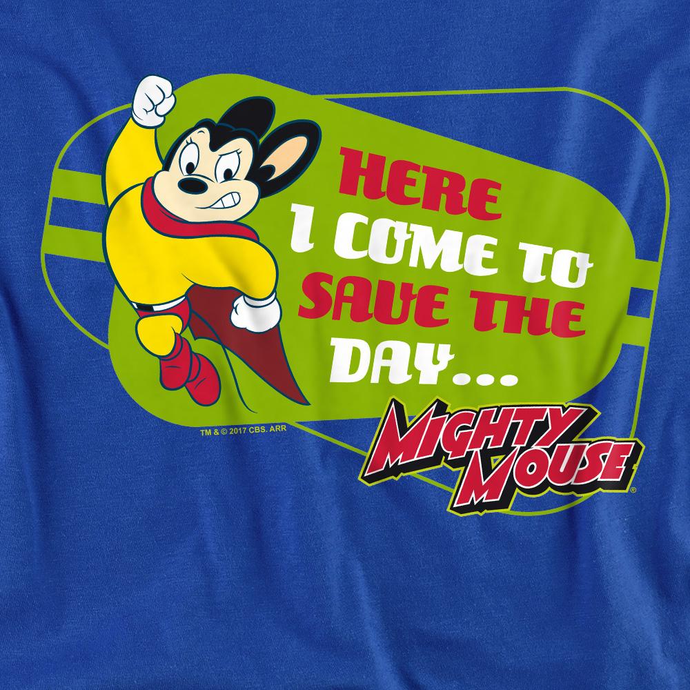 Mighty Mouse Unisex-Sweatshirt für Erwachsene, hier komme ich
