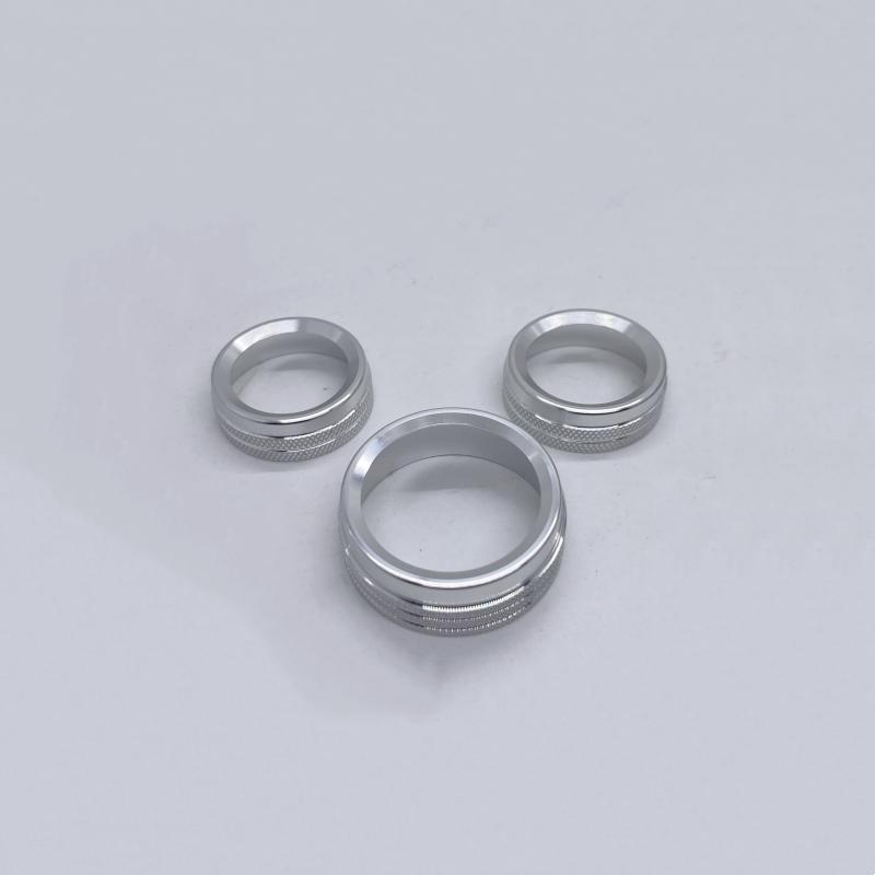 

For Dodge Durango 2014-2020 Car Styling Air Conditioning Knob Button Ring Cover Sticker Decoration Circle Accessories серебряный