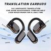 Ai Translating Earbuds, Two Way Translator Ear Buds Device in Real Time for iOS & Android, Wireless Bluetooth 144 Languages Translation Pods Over-Ear