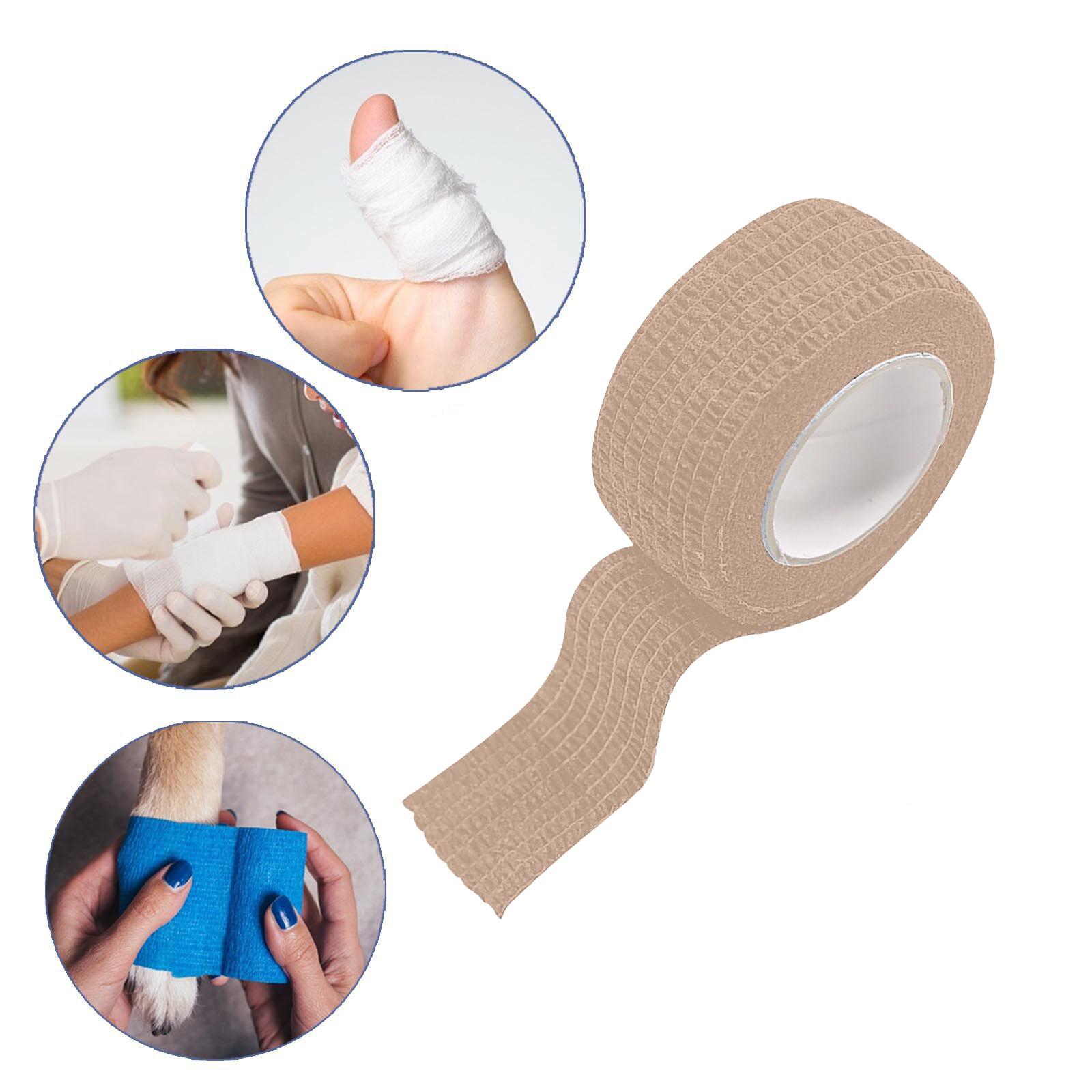 

Эластичные бинты Самоклеящаяся повязка Нетканая спортивная повязка 2,5 см х 4,5 м One Size коричневый