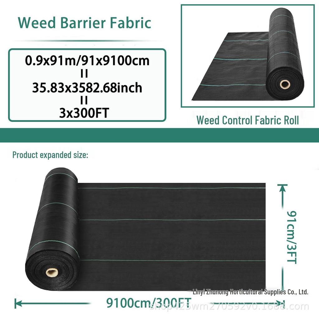 Black PP Weed Barrier Cloth: Breathable, Water-Permeable Ground Cover for Orchards and Gardens