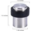 Floor Door Stopper 4.5cm Stainless Steel Door Stopper Door Stopper (Pack of 4)