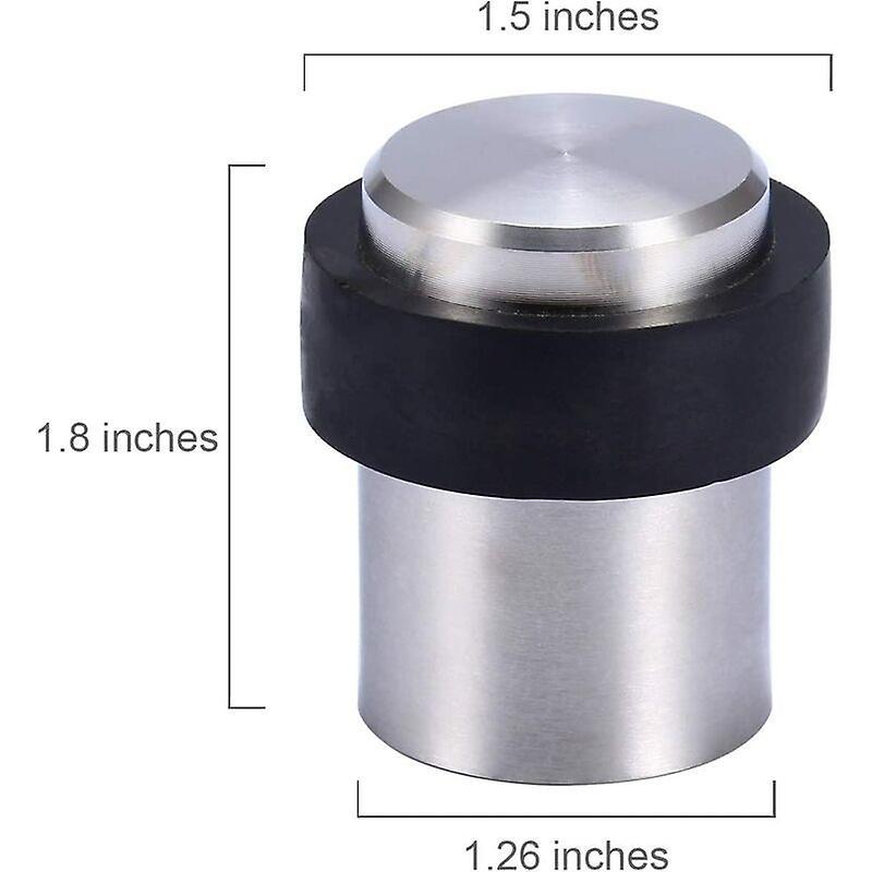 Floor Door Stopper 4.5cm Stainless Steel Door Stopper Door Stopper (Pack of 4)