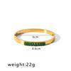 European Luxury Style Hexagram Bracelet: 18K Gold Stainless Steel with Zircon Inlay, Elegant Hand Jewelry for Women.