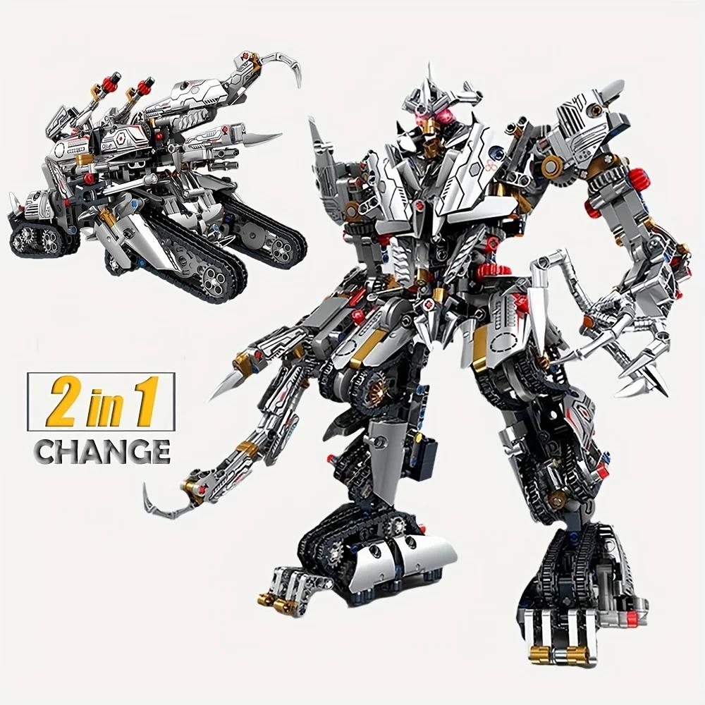 Shape-Shifting Mechanism 2-in-1 Small Particle Building Blocks Toy Gift Assembled Educational Creative DIY Assembly Model