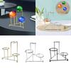 Crystal Ball Holder Seat Metal Sphere Stand for Showcase Bookcase Decoration
