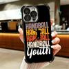 Handball Sport Plating Phone Case For Iphone 16 17 Pro Max Air 16E 14 15 Plus 12 13 Mini Anti-Fall Airabag Cover