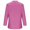 Camicia estiva taglie forti tinta unita casual in cotone e lino, camicetta vintage con tasca, abbigliamento da donna