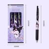 3Pcs/Box Kawaii Kuromi Melody Pressing Gel Pens Set Cute Cartoon 0.5Mm Black Ink Neutral Pens Student Stationery Office Supplies