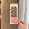 6Pcs/Set New Cute Solid Ribbon Bowknot Hair Clips for Baby Girls Handmade Bows Hairpin Barrettes Headwear Kids Hair Accessories
