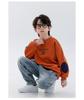 Boys' Winter 2025 Plus Velvet Hoodie: Stylish Thick Long Sleeve Round Neck Sweatshirt for Kids
