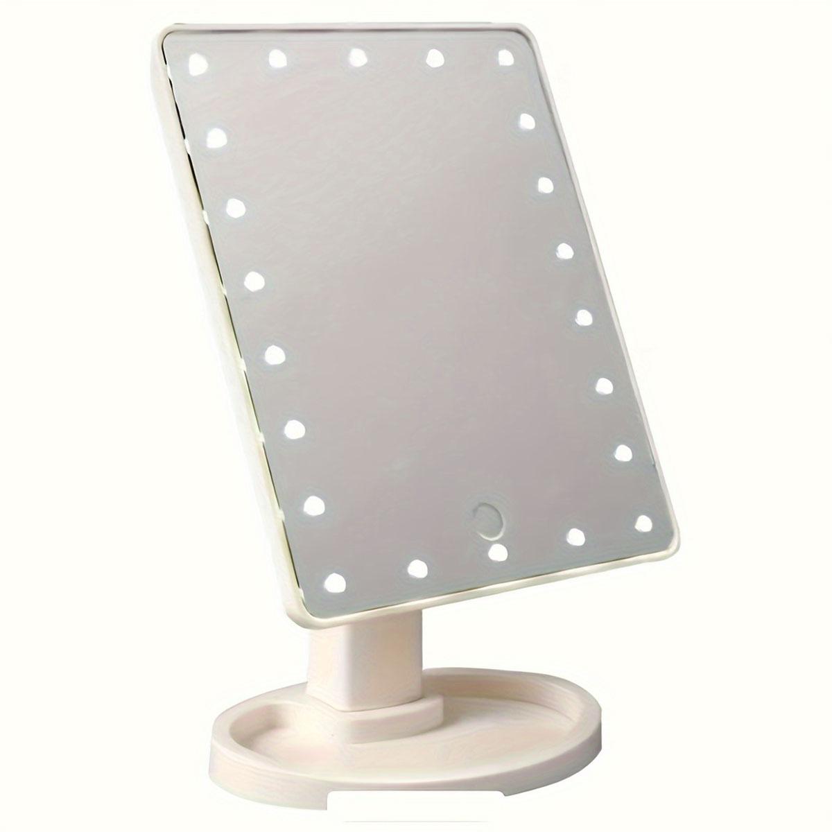 

1PC22 lamp beads USB plug-in cosmetic mirror with lamp rotatable foldable cosmetic mirror with led strip high brightness. белый