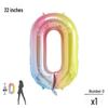 32palcové digitální balónky s přechodovou barvou pro dekorace dětské narozeninové oslavy