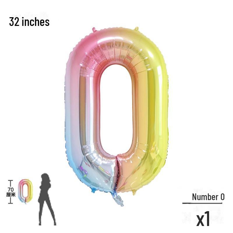 32palcové digitální balónky s přechodovou barvou pro dekorace dětské narozeninové oslavy