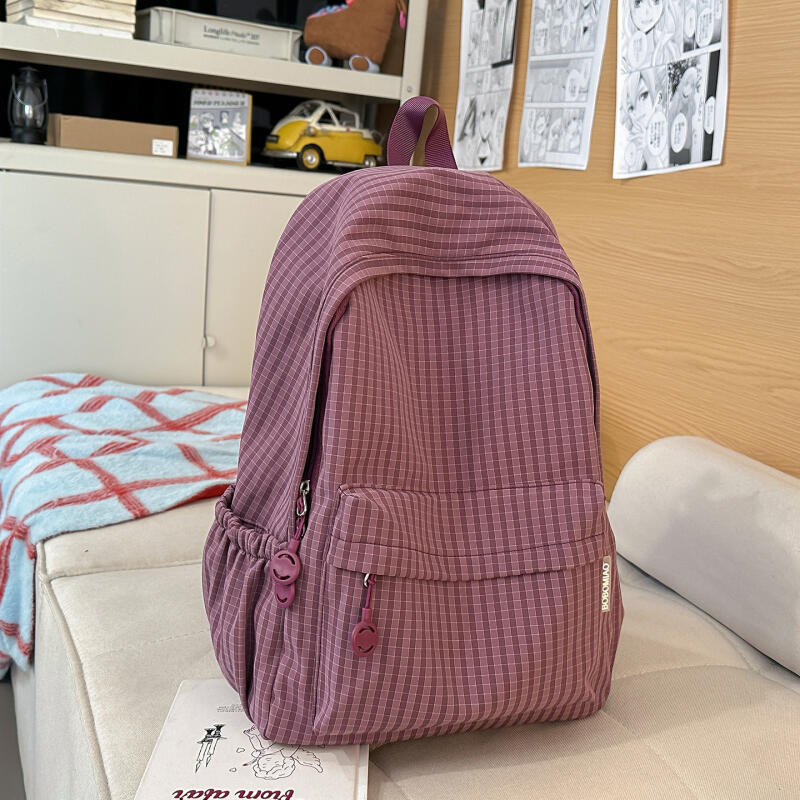 Plaid Women's Travel Backpack Student Class Backpack