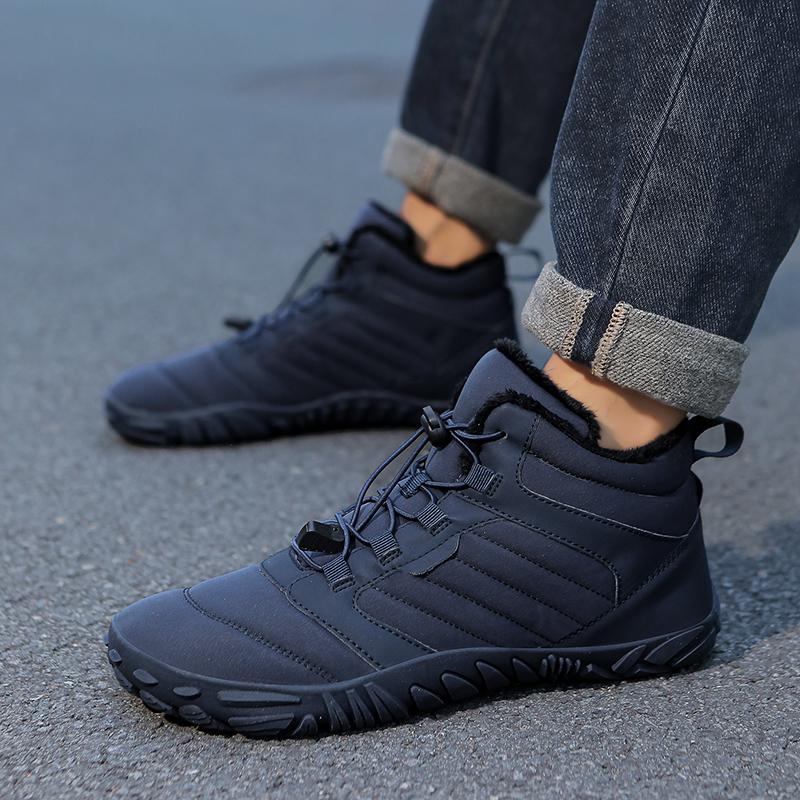 New Couples Outdoor Leisure High Top Cotton Shoes Non-slip Snow Boots for Men Women Winter Plush Warm Casual Sports Shoes