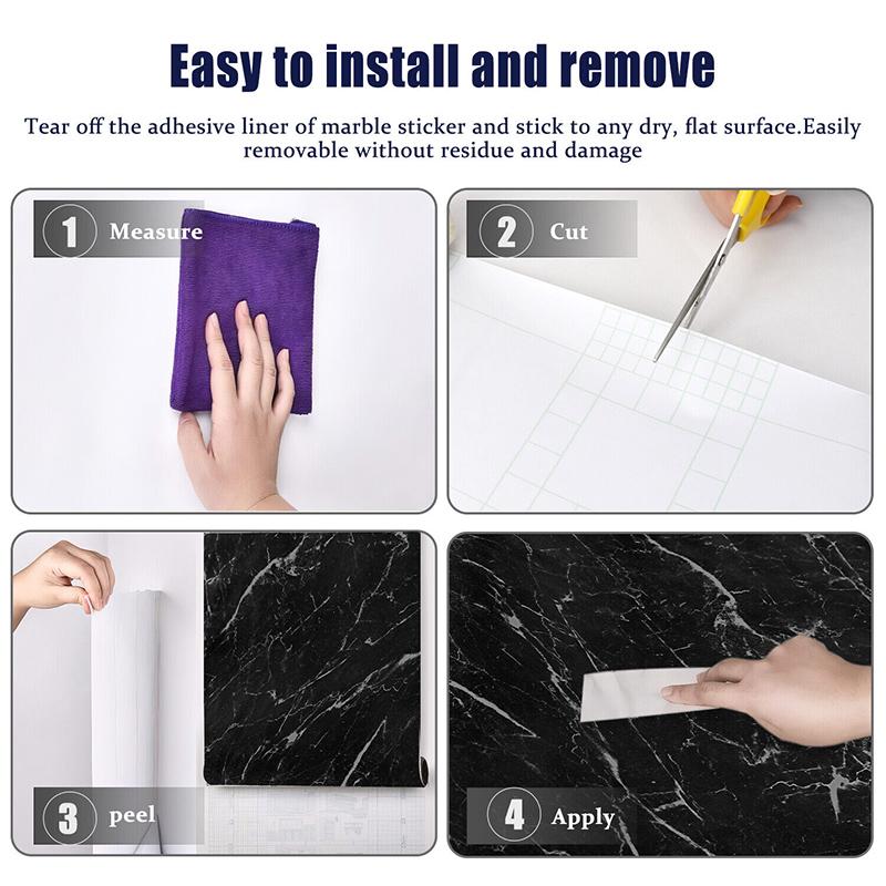 Waterproof Wall Stickers PVC New Decor 45cm Self-adhesive Wallpaper 3D Modern Home Decoration Old Tree Texture Wood Grain DIY