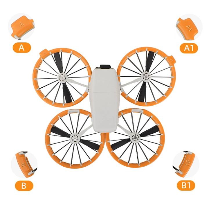 Sunnylife Anti-Collision Propeller Guard for DJI Flip - Red