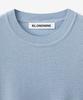 BLOND9 Mesh Pk Round Neck Short Sleeve Knit_Sky Blue