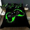 Gamepad Warm Comforter Cover R Beding Set Tens Video with Soft Fabric Duvet For Youth Children Kids Young Boys Modern Controler Bedspread