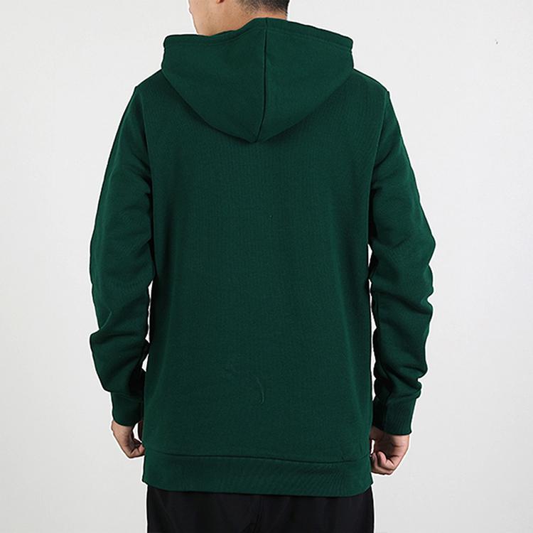 Adidas Originals Trefoil Sweatshirts Men's Green Hooded Moderate Regular (Unisex) Sweatshirts GJ8300