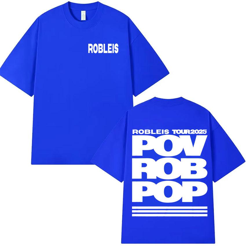 Rapper Robleis NEW Album Pop Music 2025 Merch T Shirts Mens Women Teenagers Fashion Tshirts Y2K Casual Cozy Cotton Tee Shirts