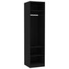 Wardrobe Black 50x50x200 Cm Engineered Wood