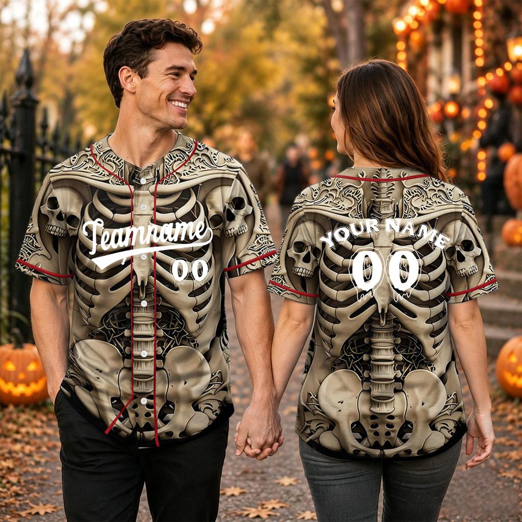 Unisex Adult Youth Halloween Baseball Top for Costume Party