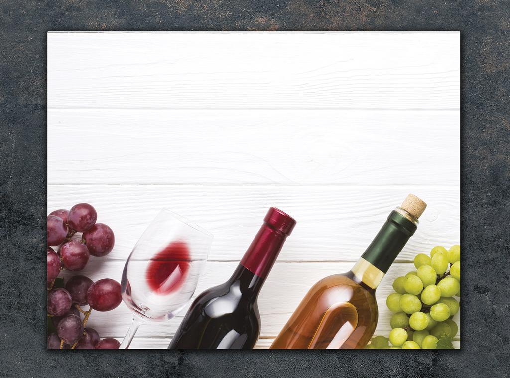 SZKLANA DESKA DO KROJENIA 40x30 WINO