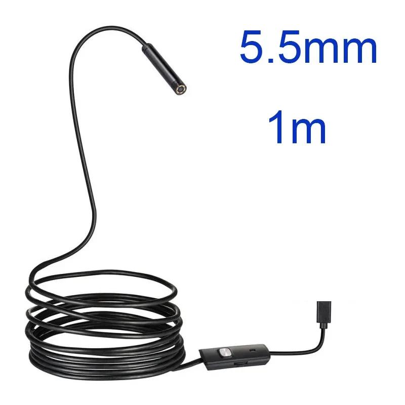 

5.5 7MM Android Endoscope 3 In 1 USB/Micro USB/ Borescope Inspection Camera Waterproof for Smartphone Endoscope Camera