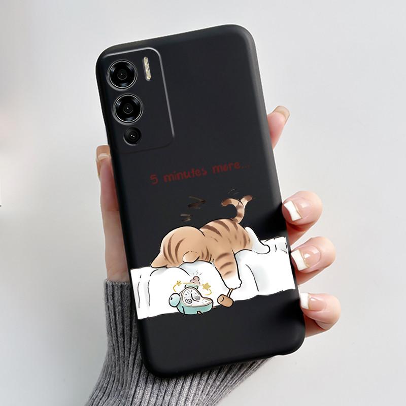Case For Doogee N60 Pro Phone Case Luxury Cute Love Heart Rabbit Cartoon Funny Cover Black TPU Soft Silicone Protective Casing