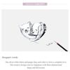 BAMOER 925 Sterling Silver Hug Bead Love Kitten Puppy Animal Charm Pendant for Original Bracelet Bangle Women Jewelry