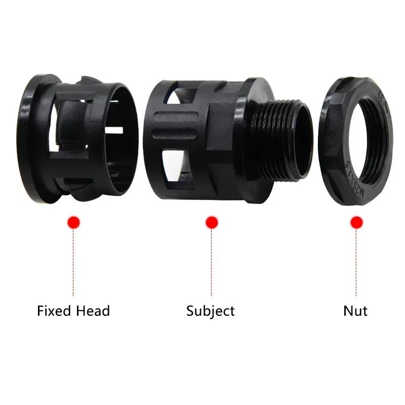 Bellows Straight Connector AD21.2 PG16 Nylon Corrugated Pipe Waterproof Joint Cable Gland Plastic Joint AD54.5
