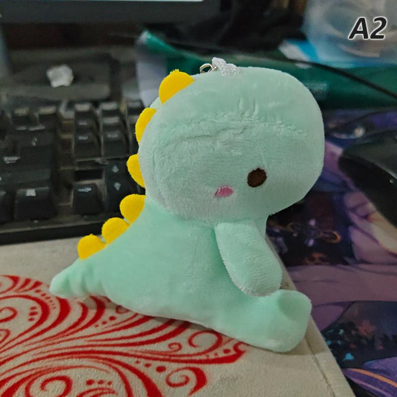 1Pc 12Cm Big Tail Dinosaur Plush Doll Car Key Chain Bag Pendant Cute Doll Couple Backpack Pendant Key Chain