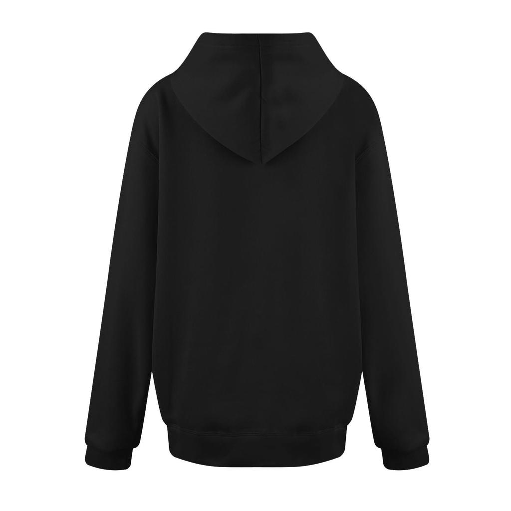 Damenmode, lässiges Sweatshirt, einfarbig, Kapuzenpullover mit Tasche