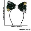 Charming Christmas Kids Headband With Colorful Shiny Sequins And Cute Bow For Celebrations Festive