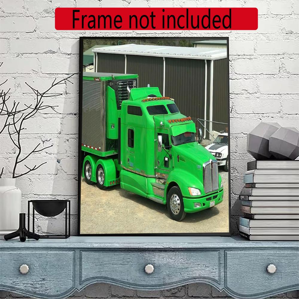 Kenworth Diamond Painting Round Diamond Mosaic Rhinestones Diamond Embroidery Craft Kit Wall Decor Without Frame