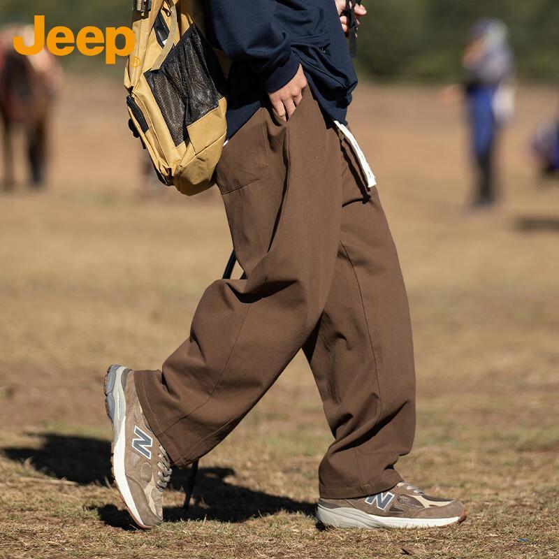 JEEP Men's Loose Fit Straight-Leg Casual Pants