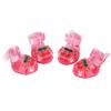 4Pcs/Set Cartoon Dog Summer Jelly Sandals Non-slip Hollow Puppy Shoes  Outdoor Hiking