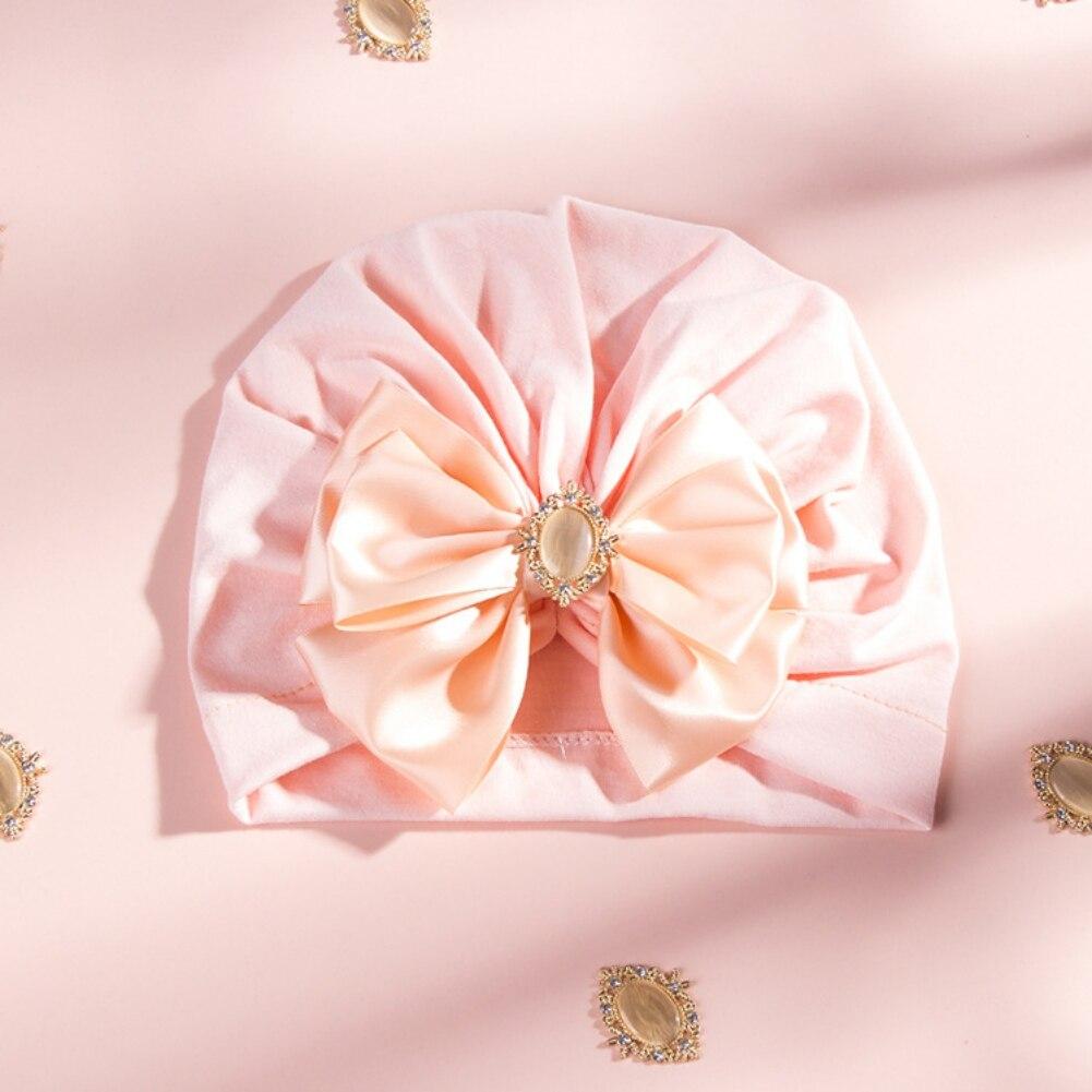Newborn Baby Infant Girl Big Bow Beanie Turban Toddler Girls Hat Caps With Bowknot Soft Cute Caps Photography Props