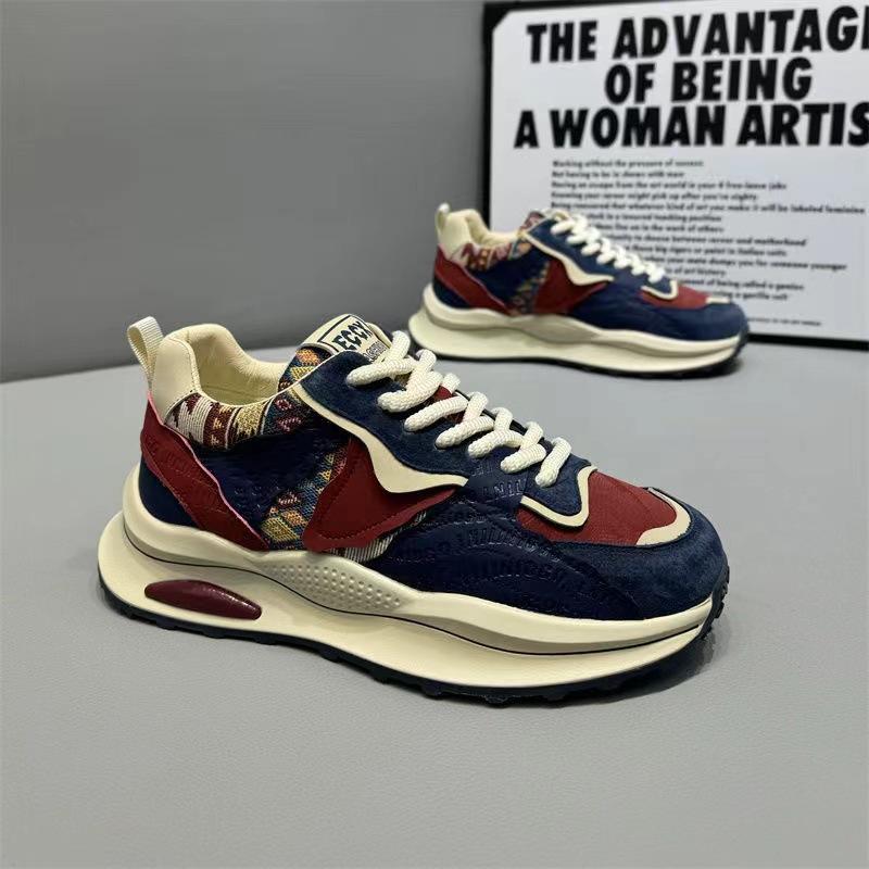 Men's shoes autumn new men's versatile fashion light luxury casual color matching sports dad shoes men