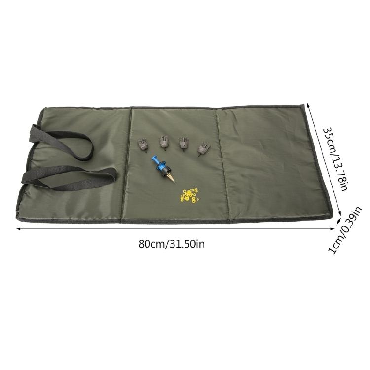Fishing Unhooking Mat with Pellet Banders Feeders Fish Protective Landing Pad