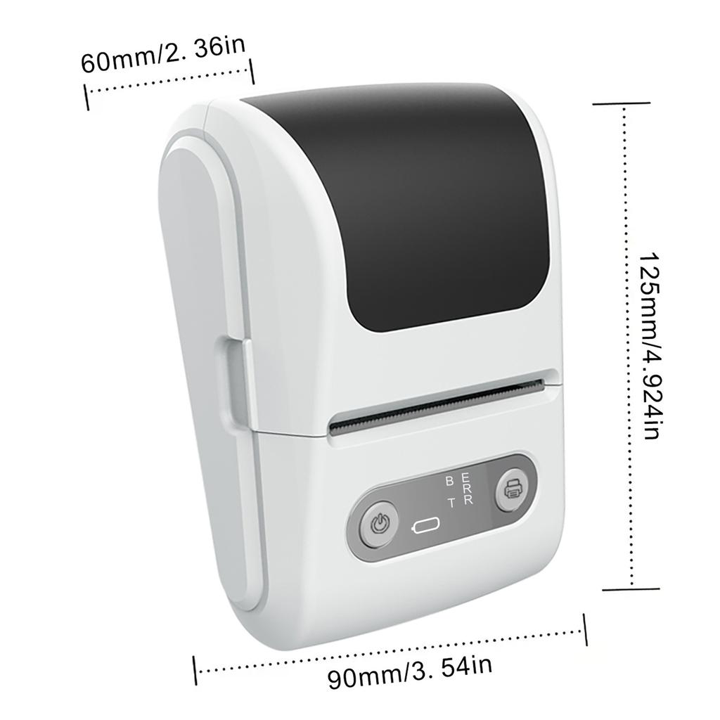 Portable Mini Bluetooth Thermal Label Printer for Small Businesses Handheld Multi-Functional Label Maker with Thermal Printing Function