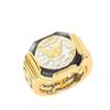 Silver King Ring Gold Plated American Eagle Dollar Mens Two Tone Jewelry
