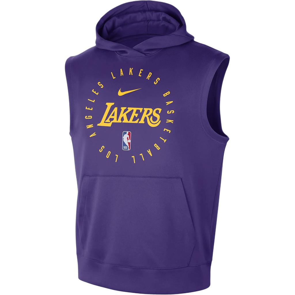 Nike Dri-Fit Nba Los Angeles Lakers Spotlight Loose Sweat-Wicking Sleeveless Hoodie Men hoodies Purple HJ9173-504