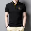 Men's Short-Sleeve Embroidered Polo Shirt - Casual Sport Fashion for All Ages
