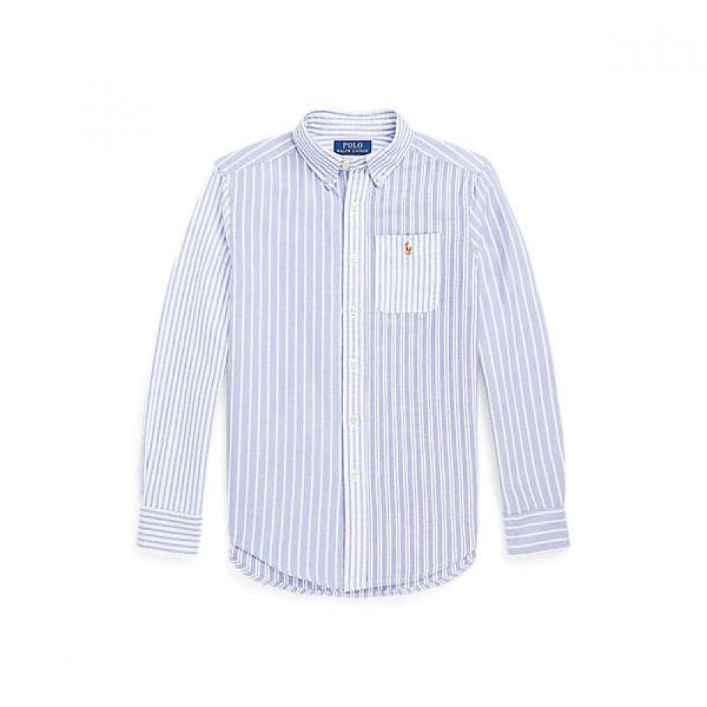 Polo Kids Boys 8 18 Stripe Cotton Oxford Fun Shirt Cwpowovy6820343999 S