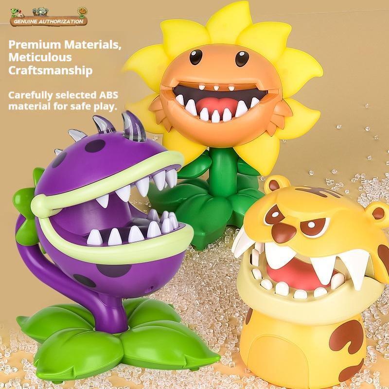Plants V.S. Zombies Prank Toy Torchwood Chomper & Crocodile/Shark Bite Finger Parent-Child Interaction Game Toy Collectible Gift